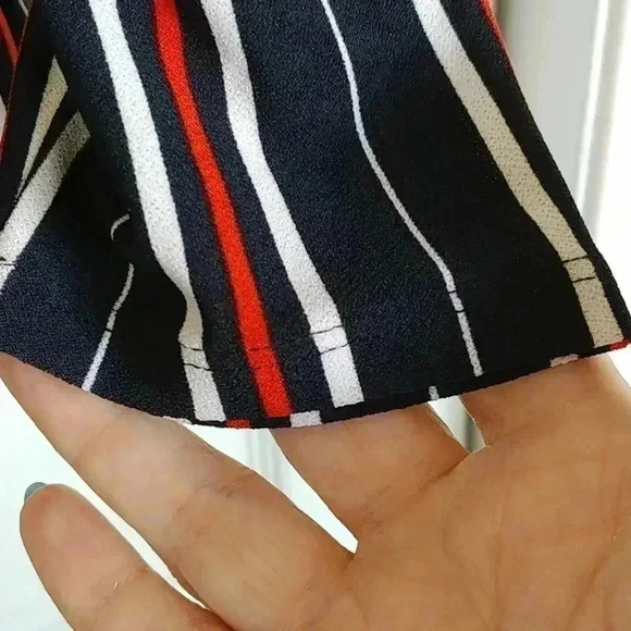 Long Sleeve Striped Surplice Top -  Michel Studio - Picture 8 of 9